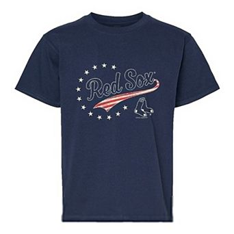 Youth Soft as a Grape Navy Boston Red Sox Americana T-Shirt