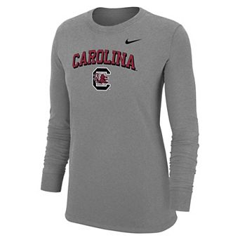 Women's Nike Heather Gray South Carolina Gamecocks Core Long Sleeve T-Shirt