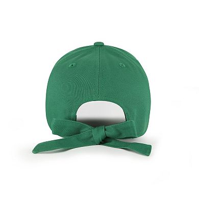 Women's '47 Kelly Green Philadelphia Eagles Throwback Bow Back Clean Up Adjustable Hat