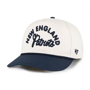 Women's '47 Natural New England Patriots Rope Script Hitch Adjustable Hat