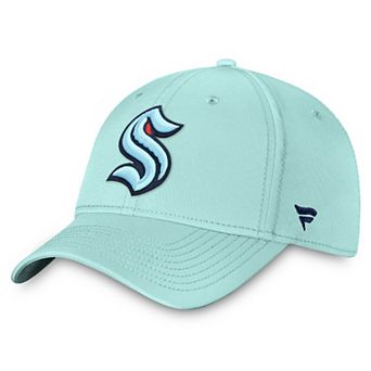 Men's Fanatics Light Blue Seattle Kraken Core Primary Logo Flex Hat