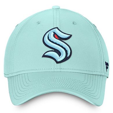 Men's Fanatics Light Blue Seattle Kraken Core Primary Logo Flex Hat