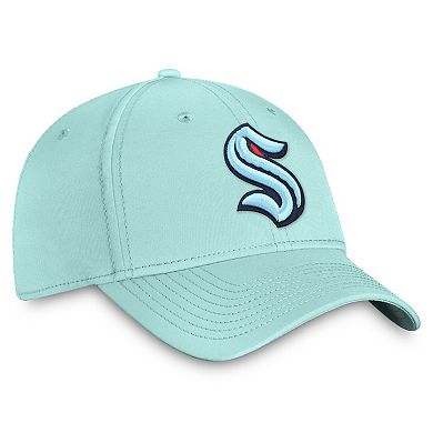 Men's Fanatics Light Blue Seattle Kraken Core Primary Logo Flex Hat