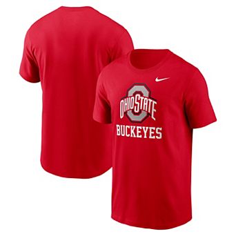 Men's Nike Scarlet Ohio State Buckeyes Primetime Logo Mantra T-Shirt