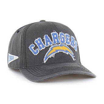 Men's '47 Charcoal Los Angeles Chargers Calderwood Well Worn Hitch Adjustable Hat