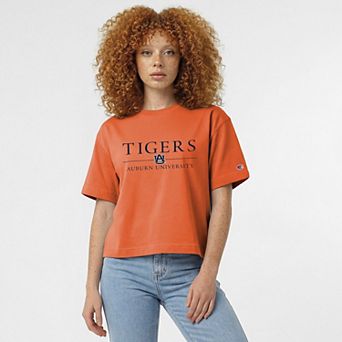 Women's Champion Orange Auburn Tigers Waist Length Wordmark T-Shirt