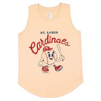 Youth Soft as a Grape Orange St. Louis Cardinals Game Day Tank Top