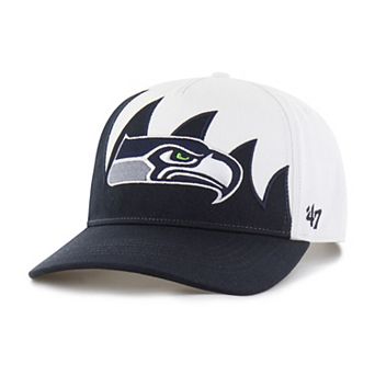 Men's '47 White Seattle Seahawks Jagged Hitch Adjustable Hat
