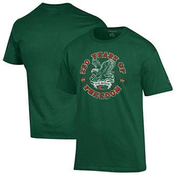 Men's Champion Green Miami Hurricanes Americana 250 Years of Freedom Tonal T-Shirt