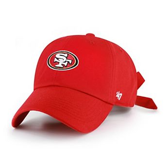 Women's '47 Scarlet San Francisco 49ers Bow Back Clean Up Adjustable Hat