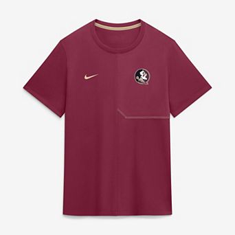 Men's Nike Garnet Florida State Seminoles 2026 Sideline UV Dri-FIT Coaches Shirt