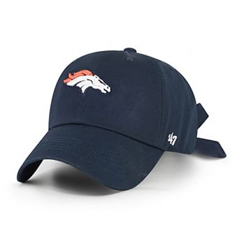 Women's '47 Navy Denver Broncos Bow Back Clean Up Adjustable Hat