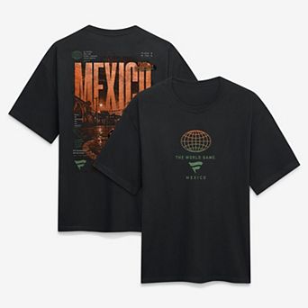 Men's Fanatics Black Mexico Streets Of The World Heavyweight T-Shirt