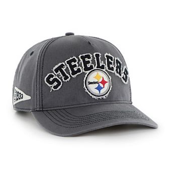 Men's '47 Charcoal Pittsburgh Steelers Calderwood Well Worn Hitch Adjustable Hat
