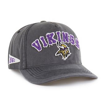 Men's '47 Charcoal Minnesota Vikings Calderwood Well Worn Hitch Adjustable Hat