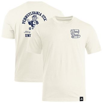 Men's adidas Cream Penn State Nittany Lions Vintage Vault Premium T-Shirt