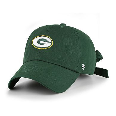 Women's '47 Green Green Bay Packers Bow Back Clean Up Adjustable Hat
