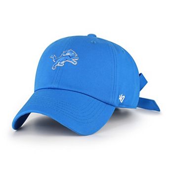 Women's '47 Blue Detroit Lions Bow Back Clean Up Adjustable Hat