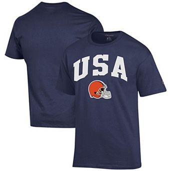 Men's Champion Navy Cleveland Browns Americana T-Shirt
