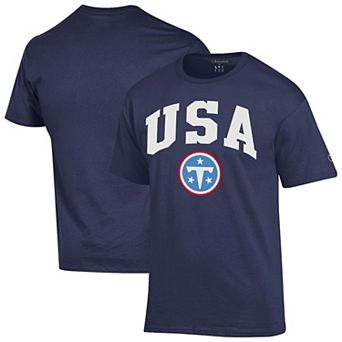 Men's Champion Navy Tennessee Titans Americana T-Shirt