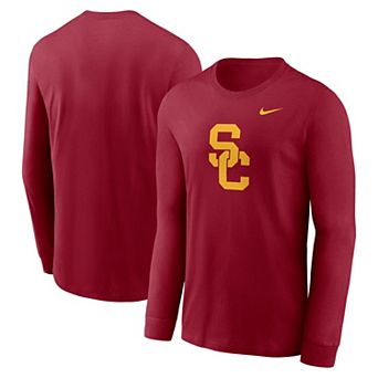 Men's Nike Cardinal USC Trojans Primary Logo Long Sleeve T-Shirt