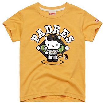 Youth Homage Gold San Diego Padres Hello Kitty x MLB Tri-Blend T-Shirt