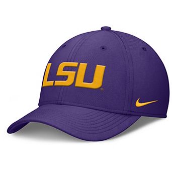 Men's Nike Purple LSU Tigers Rise Swoosh Dri-FIT Flex Hat