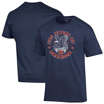 Men's Champion Navy Auburn Tigers Americana 250 Years of Freedom Tonal T-Shirt