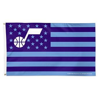 WinCraft Utah Jazz 3' x 5' Single-Sided Deluxe Patriotic Stars & Stripes Flag
