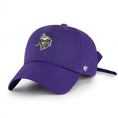 Women's '47 Purple Minnesota Vikings Bow Back Clean Up Adjustable Hat