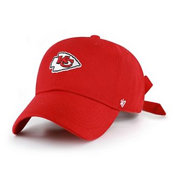 Women's '47 Red Kansas City Chiefs Bow Back Clean Up Adjustable Hat