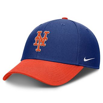 Men's Nike Royal/Orange New York Mets Dri-FIT Club Adjustable Hat