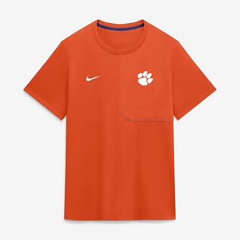Men's Nike Orange Clemson Tigers 2026 Sideline UV Dri-FIT Coaches Shirt
