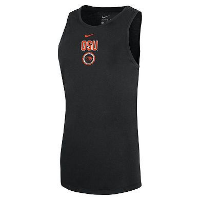 Women's Nike Black Oregon State Beavers Dri-FIT Tomboy Tank Top