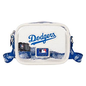Loungefly Los Angeles Dodgers Clear All Over Logo Crossbody Bag
