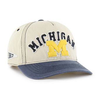 Unisex '47 Tan/Navy Michigan Wolverines Well-Worn Calderwood Hitch Adjustable Hat