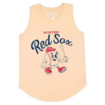 Youth Soft as a Grape Orange Boston Red Sox Game Day Tank Top
