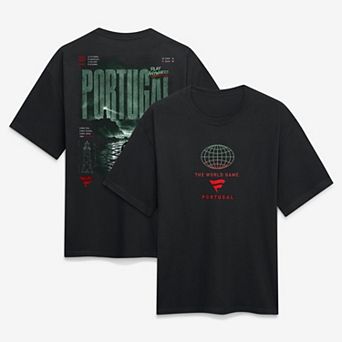 Men's Fanatics Black Portugal Streets Of The World Heavyweight T-Shirt