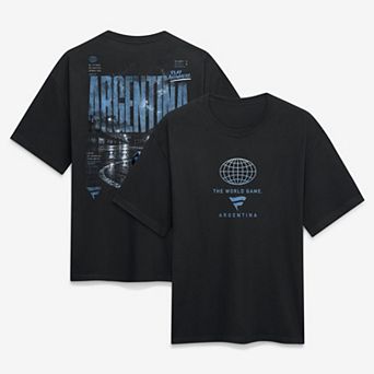 Men's Fanatics Black Argentina Streets Of The World Heavyweight T-Shirt