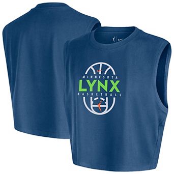 Women's Nike Blue Minnesota Lynx 2026 Authentic On-Court Sleeveless Cropped T-Shirt