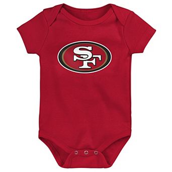 Newborn Outerstuff Scarlet San Francisco 49ers Primary Logo Bodysuit