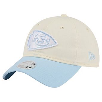 Women's New Era Cream/Coastal Blue Kansas City Chiefs 9TWENTY Adjustable Hat