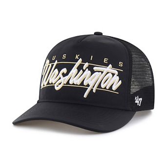 Unisex '47 Black Washington Huskies brrr° Condor Mesh Hitch Adjustable Hat