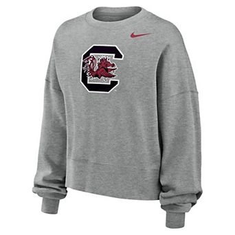 Women's Nike Gray South Carolina Gamecocks Phoenix Fleece Pullover Sweatshirt