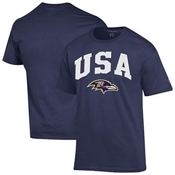 Men's Champion Navy Baltimore Ravens Americana T-Shirt