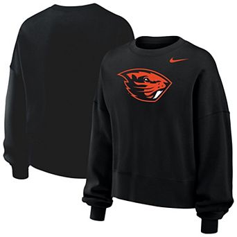Women's Nike Black Oregon State Beavers Phoenix Fleece Pullover Sweatshirt