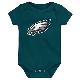 Newborn Outerstuff Midnight Green Philadelphia Eagles Primary Logo Bodysuit
