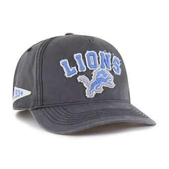 Men's '47 Charcoal Detroit Lions Calderwood Well Worn Hitch Adjustable Hat