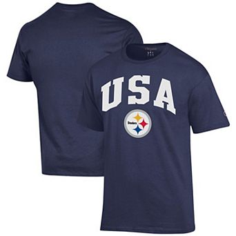 Men's Champion Navy Pittsburgh Steelers Americana T-Shirt