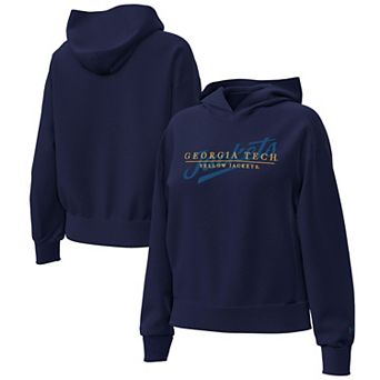 Women's Under Armour Navy Georgia Tech Yellow Jackets Icon Fleece Hoodie